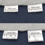 100x Étiquettes de marque à insérer pliée dans la couture :  Design à créer & imprimer