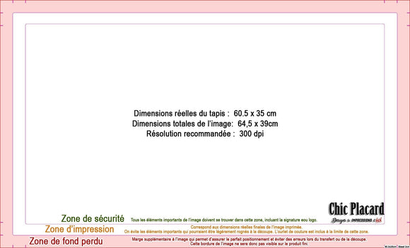 Comment déterminer si une image est adaptée à un projet :  Les gabarits d'impression