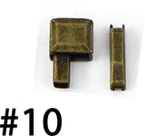 #10 Bronze - Kit Butée inférieure + tige d'insertion pour fermeture éclair en métal (à l'unité)