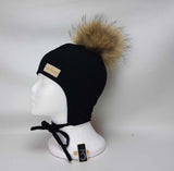 Corded Corded Black Tuque (in stock)