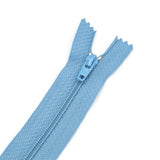 Bleu doux - Zipper à bout fermé #3  7''/18cm