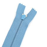Bleu doux - Zipper à bout fermé #3  7''/18cm