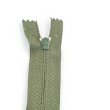 Vert Matcha - Zipper à bout fermé Scovill #3  7''/18cm