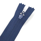 Bleu cobalt - Zipper à bout fermé KKF #3  7''/18cm