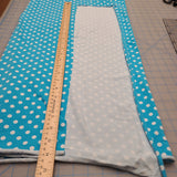 Retro bleu à pois - Jersey CL PRÉ-LAVÉ (au 1/2m)