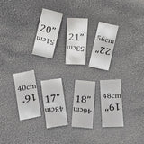 Étiquette blanche pour taile de tuque (à l'unité, taille au choix)