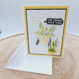 Une pensée pour vous - Plantes - Carte de voeux par Linda