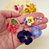 Sous-verres avec fleurs séchées & résine epoxy