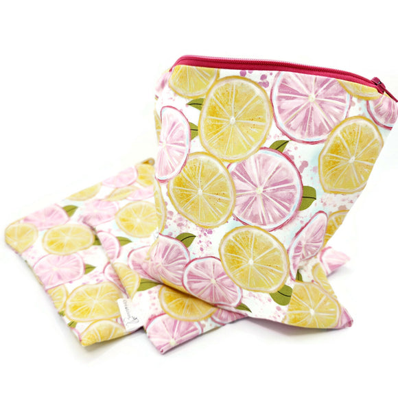 Sac à sandwich - citron limonade - Créations JL