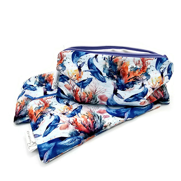 Sac à collation - baleines & coraux - Créations JL