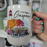 Fait frette en Gaspésie - Tasse en céramique