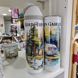 Road trip en tente en Gaspésie - Bouteille en inox