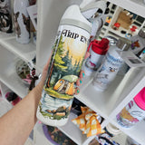 Road trip en tente en Gaspésie - Bouteille en inox