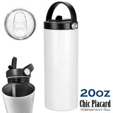 Sombre journal - Verre en inox à 2 couvercles