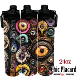 Yeux biz - Bouteille en inox 24oz