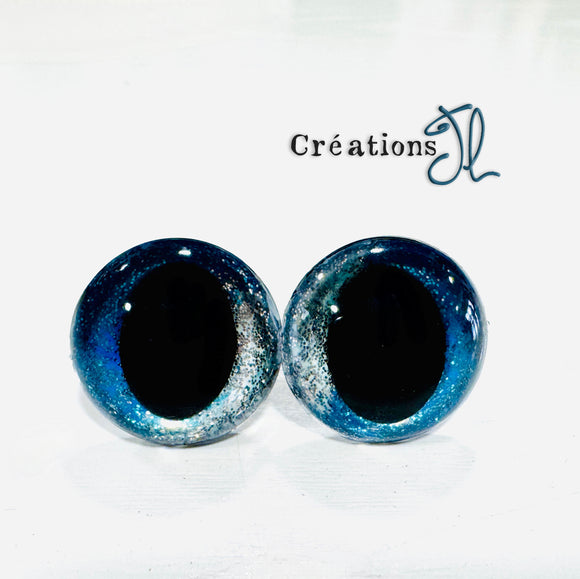 Yeux de sécurité Oval 20mm - Éclat de glace - par Créations JL