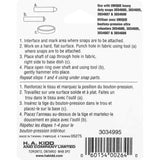 Outil à boutons-pression robustes 15mm (5/8″)