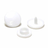Boutons-pression en plastique - Blanc 11mm x30