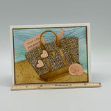 Sac de plage tissé vive les vacances