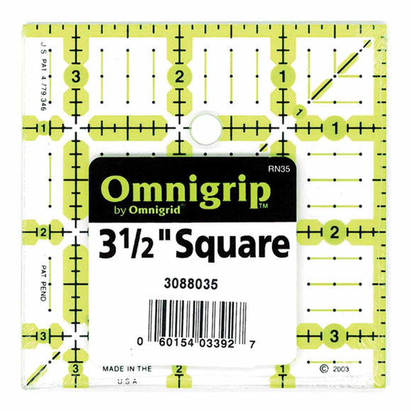 3 1/2 X 3 1/2'' OMNIGRIP square ruler
