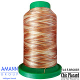 Terre & écorce - Fil à broder bigarré AMANN  Isacord 1000m