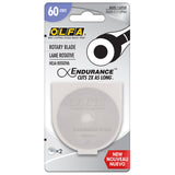 Lames pour couteau rotatif OLFA ENDURANCE 60mm - 2mcx