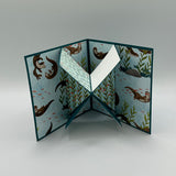 Loutres feuillage joyeux anniversaire