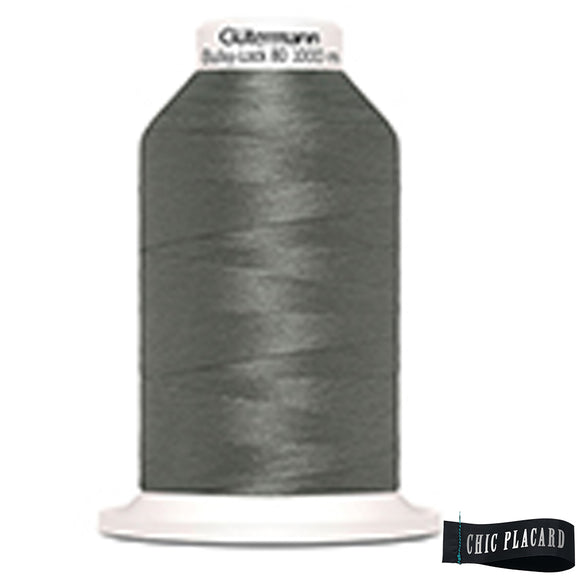 GUTERMANN Fil Bulky Lock 80wt 1000m - Gris foncé #722