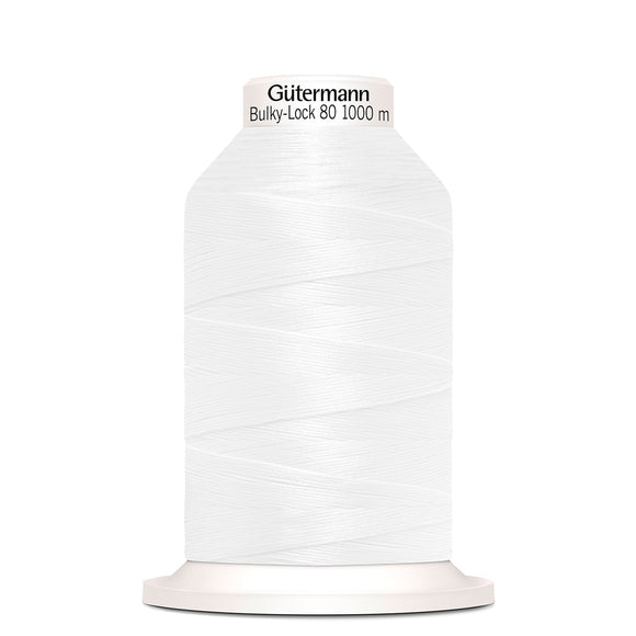 GUTERMANN Fil Bulky Lock 80wt 1000m - Blanc #800