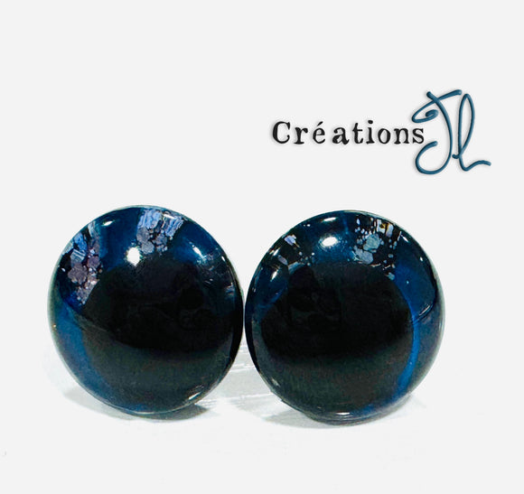 Yeux de sécurité en coin 18mm - Bleu et givre - par Créations JL