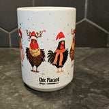 Poules de Noël - Tasse en céramique