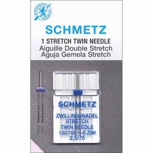 SCHMETZ #17745 Aiguille double STRETCH 75/11 2.5mm