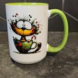 Chats de Noël - Tasse en céramique