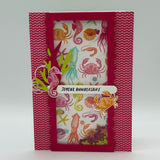 Fond de mer carte à secouer joyeux anniversaire