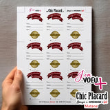 J'en voeux + cartons d'endos pour ATC