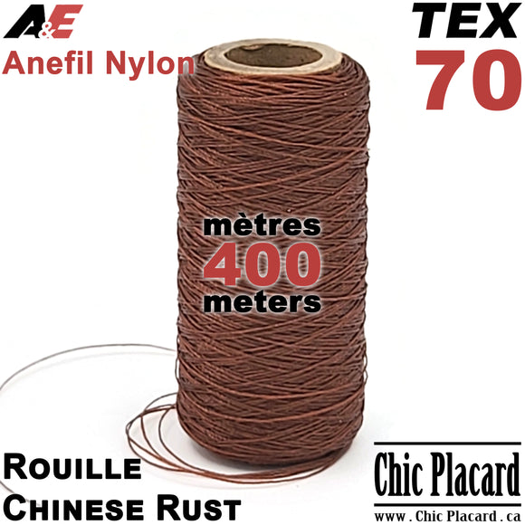 Anefil Nylon TEX70 - Rouille - 400 mètres