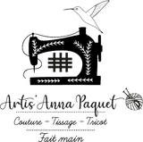 Extravagant black feathers - Embroidered earrings by Artis'Anna