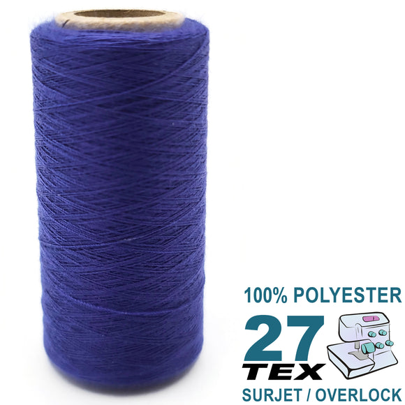 Fil de polyester TEX 27 (Fusette) Bleu #8254