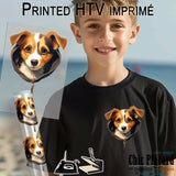 Chien zip - HTV imprimé