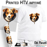 Chien zip - HTV imprimé