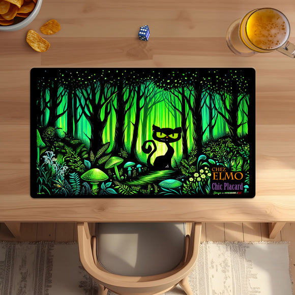 Chat chez Elmo- Tapis de jeu 14x24