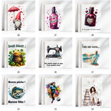 Carte de voeux 5x7'' imprimée sur demande (modèle au choix)