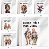 Carte de voeux 5x7'' imprimée sur demande (modèle au choix)