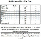 Tuque unie gris charcoal chiné doublée - 22po