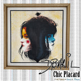 Le visage du jour et de la nuit - Toile peinte par Diane Baril