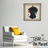 Le visage du jour et de la nuit - Toile peinte par Diane Baril