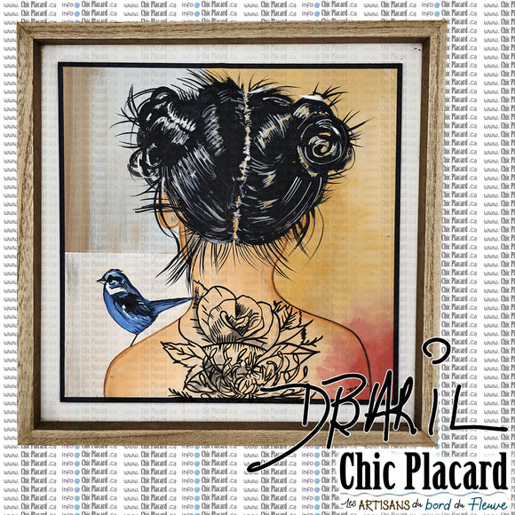 Tatouée - Toile peinte par Diane Baril