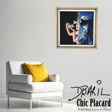 La fille sous l'eau - Toile peinte par Diane Baril