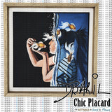 La fille sous l'eau - Toile peinte par Diane Baril