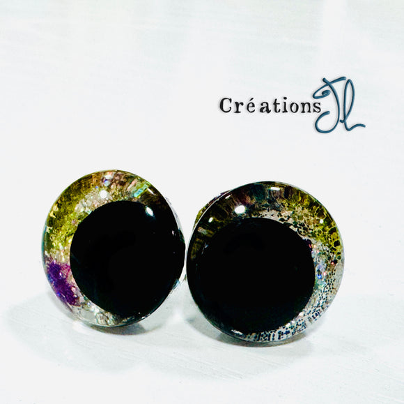 Yeux de sécurité en coin 18mm - Galaxy 2 - par Créations JL